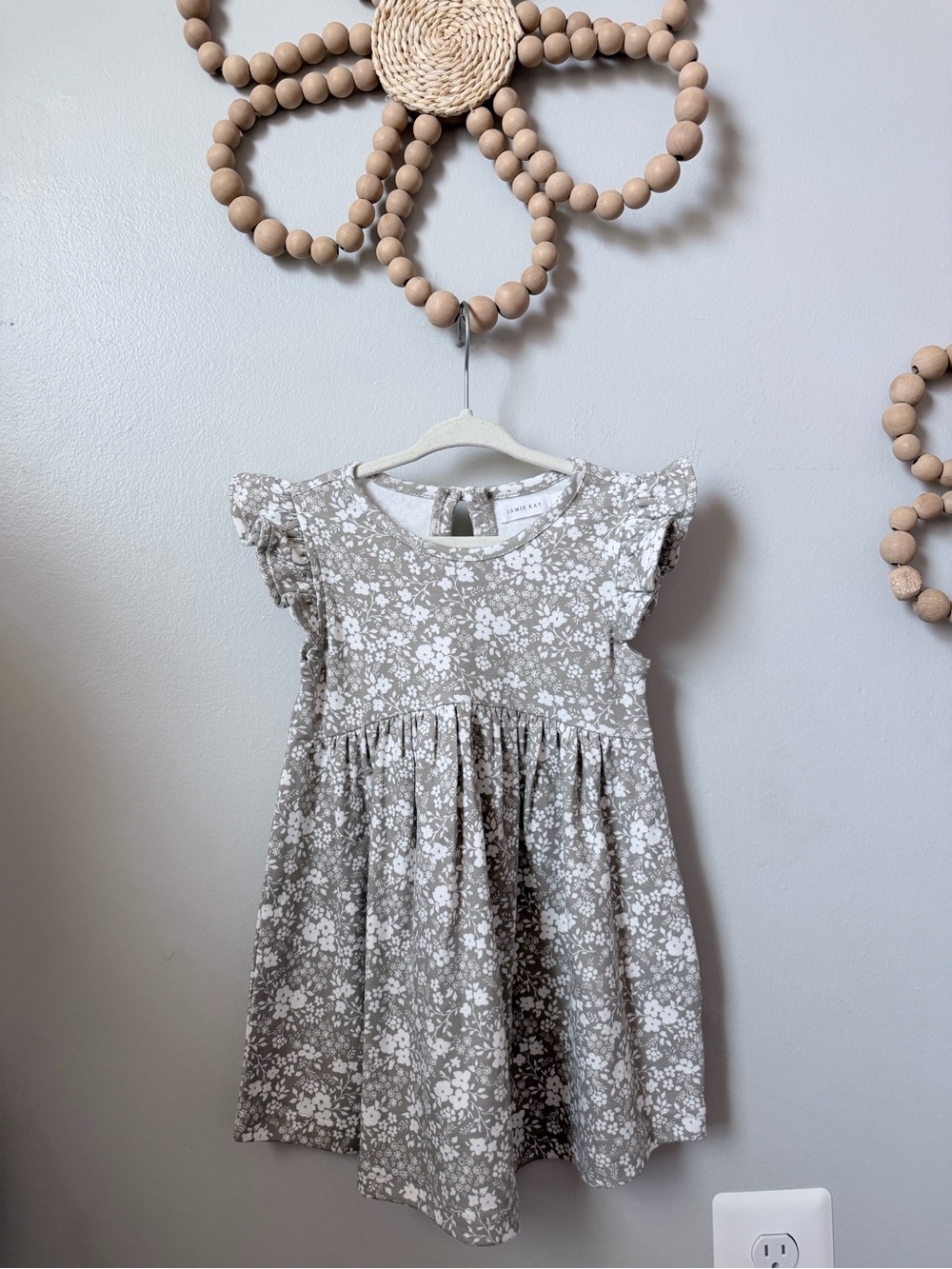 Jamie Kay 3Y Floral Flutter Sleeve Girls' Dress